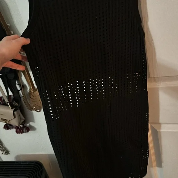 Fabletics Black Sheer Mesh Bryce Tank Dress medium - Picture 3 of 3